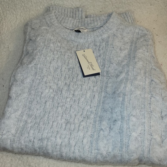 Universal Thread Sweaters - Universal Thread Cable Knit Sweater Dress Light Blue Women's Medium Long Sleeve